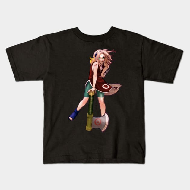 shinobi girl Kids T-Shirt by ArchiriUsagi